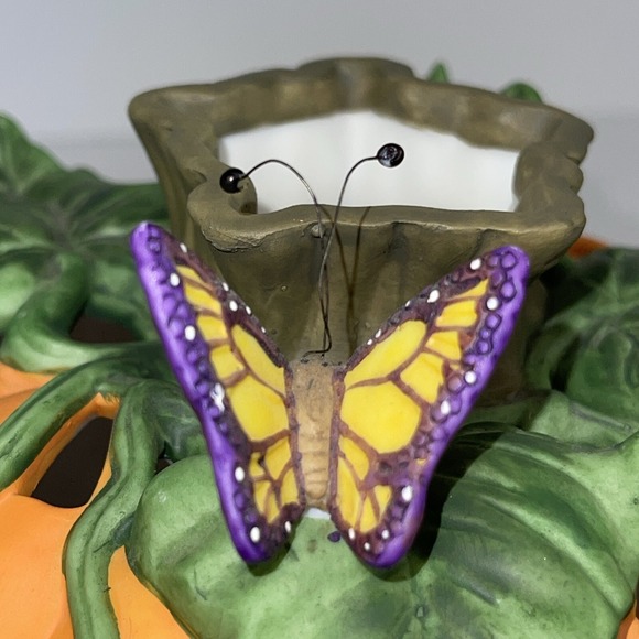 PartyLite Harvest Pumpkin Tea Light House Box P7316 Halloween Decor with candles - Picture 6 of 16